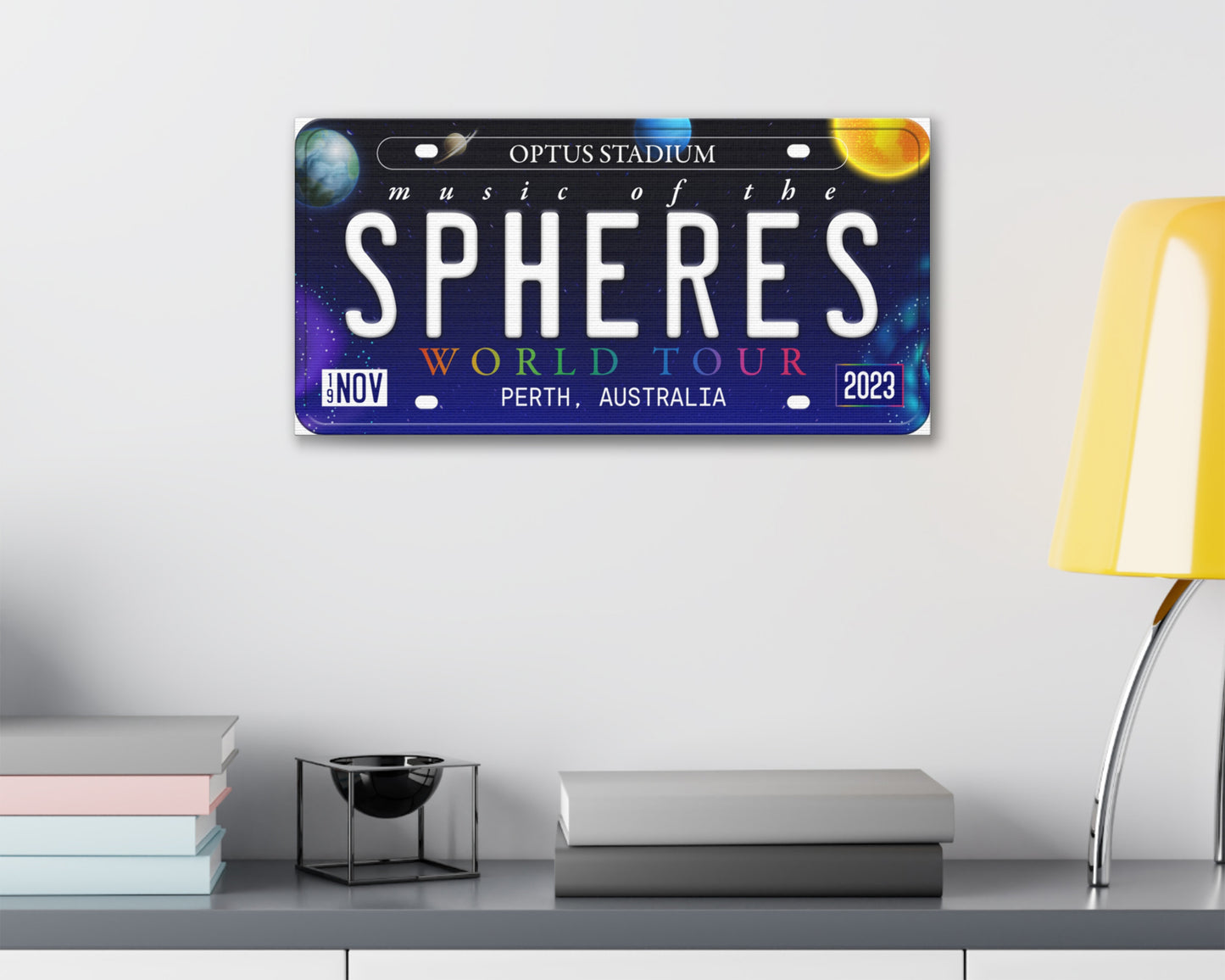 Music of the Spheres World Tour canvas wall decor