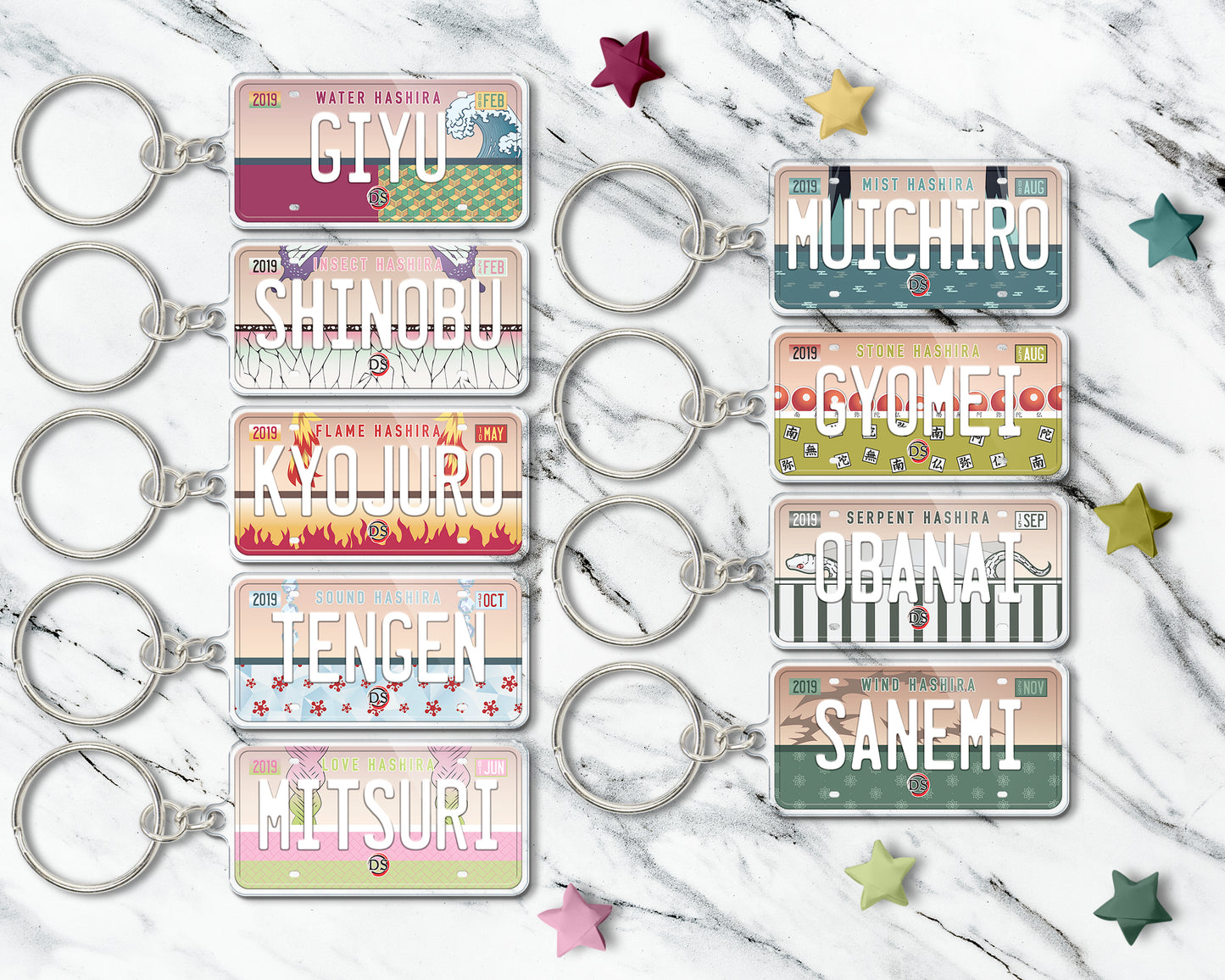 Giyu acrylic keychain