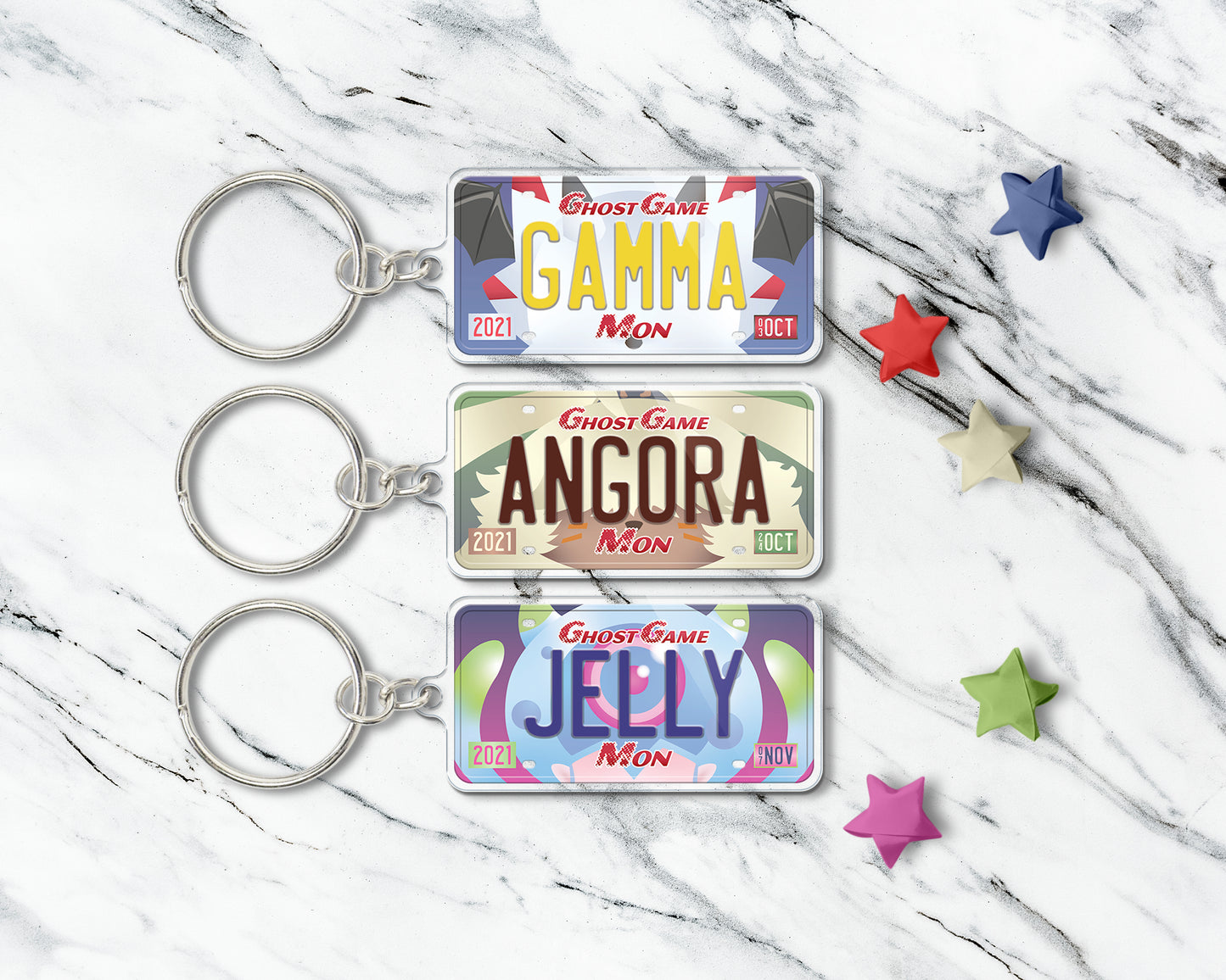 Gammamon acrylic keychain