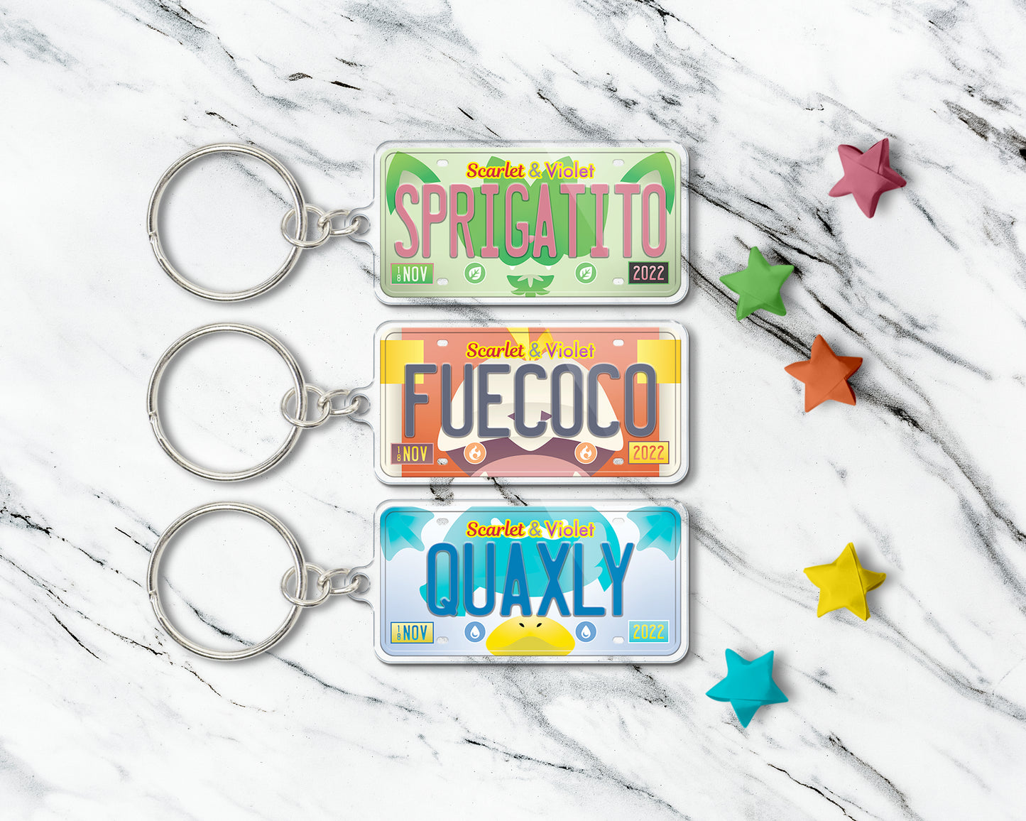 Quaxly acrylic keychain