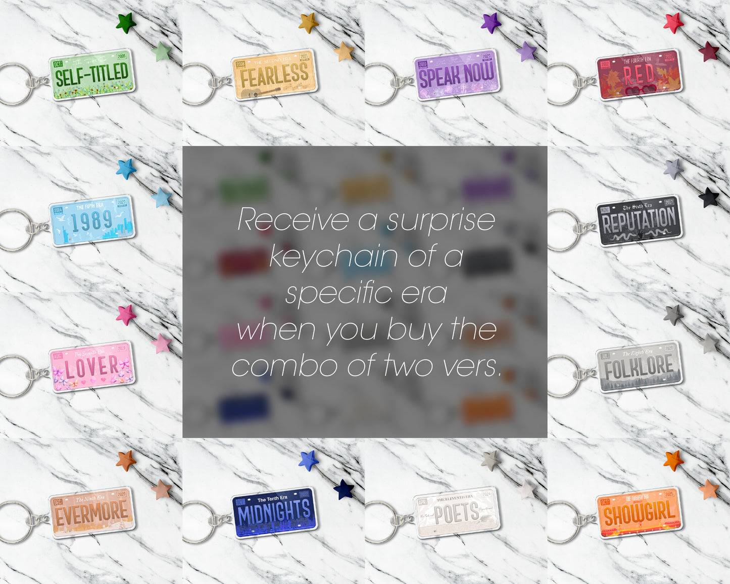 The Eras acrylic keychain