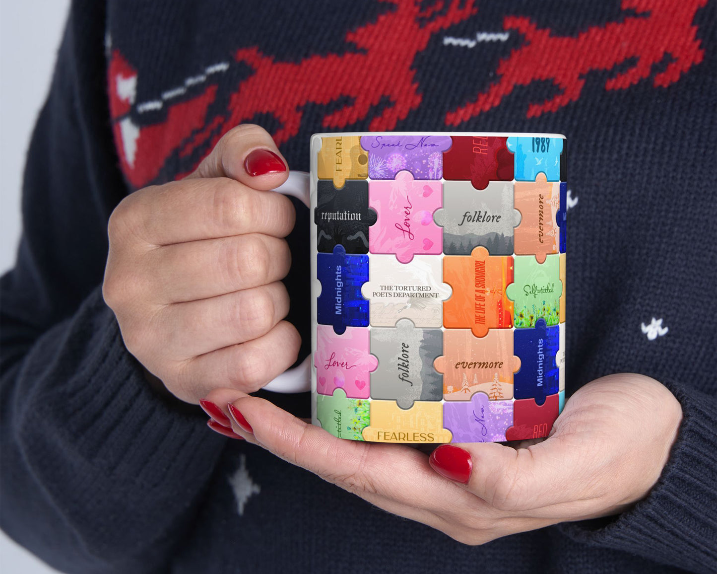 The Eras puzzles ceramic mug