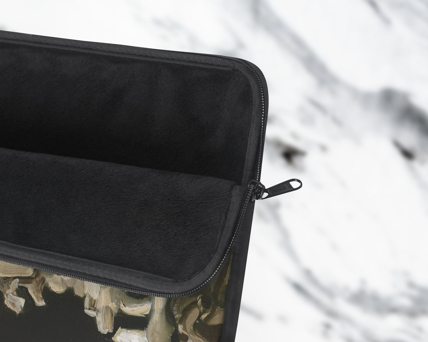 Vincent van Gogh - Head of a Skeleton with a Burning Cigarette laptop sleeve