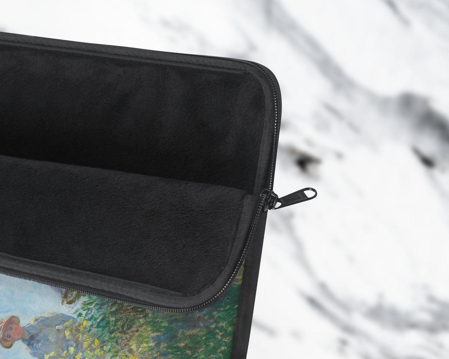 Claude Monet - Woman with a Parasol - Madame Monet and Her Son laptop sleeve