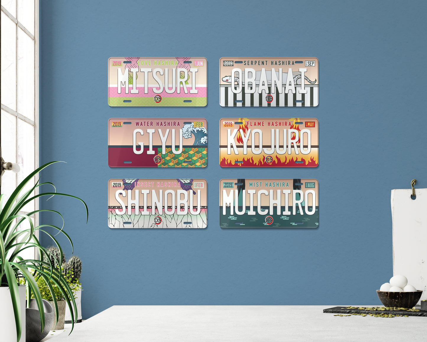 The Hashira license plate