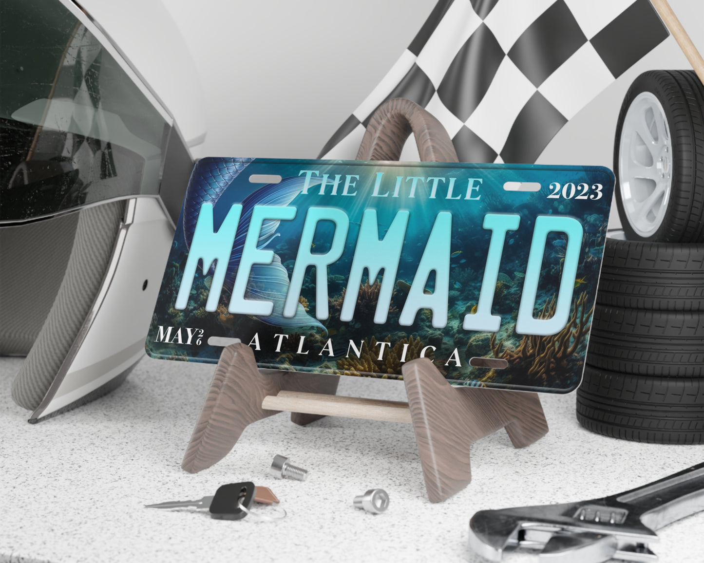 Little Mermaid (2023) movie license plate