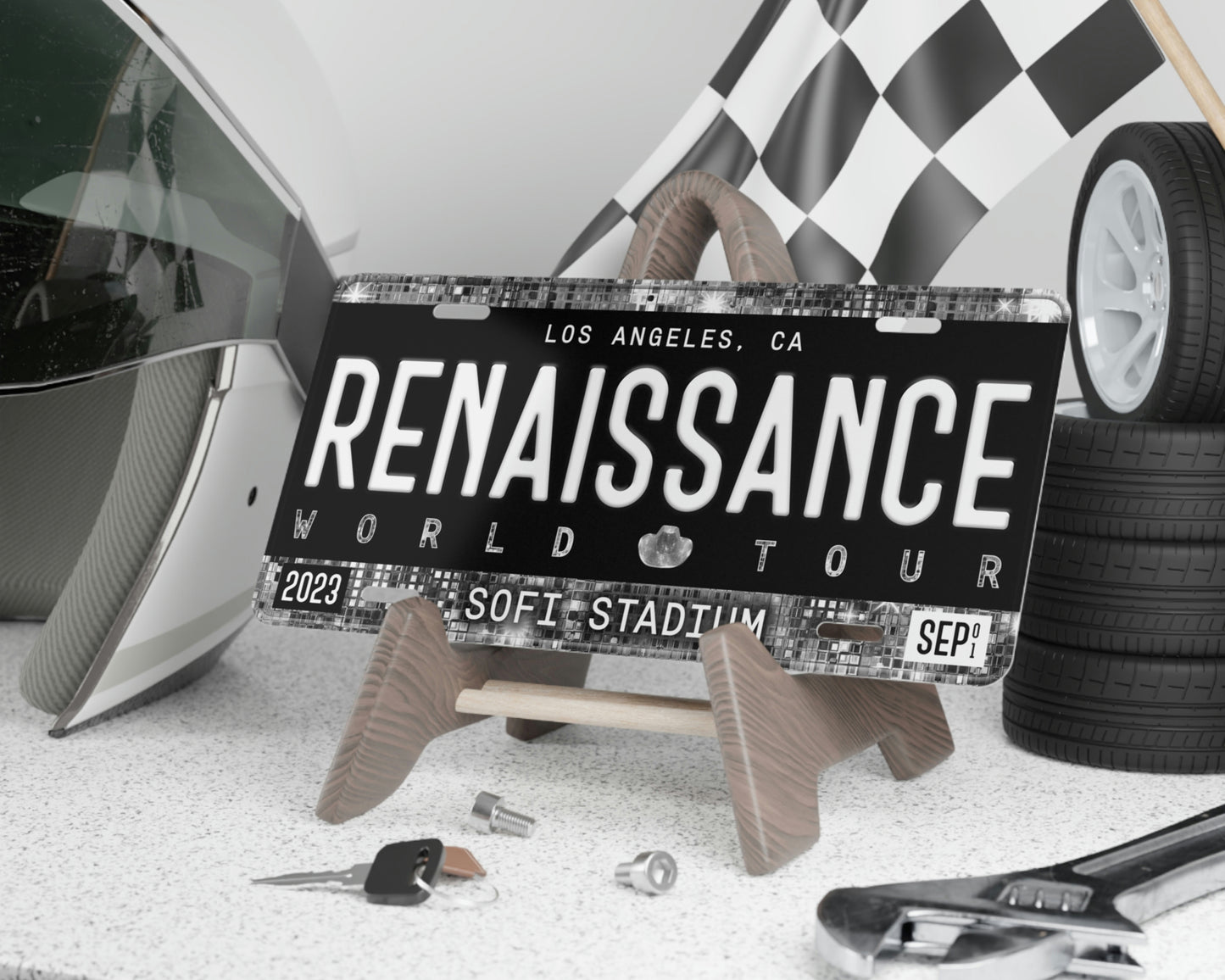 Renaissance World Tour license plate