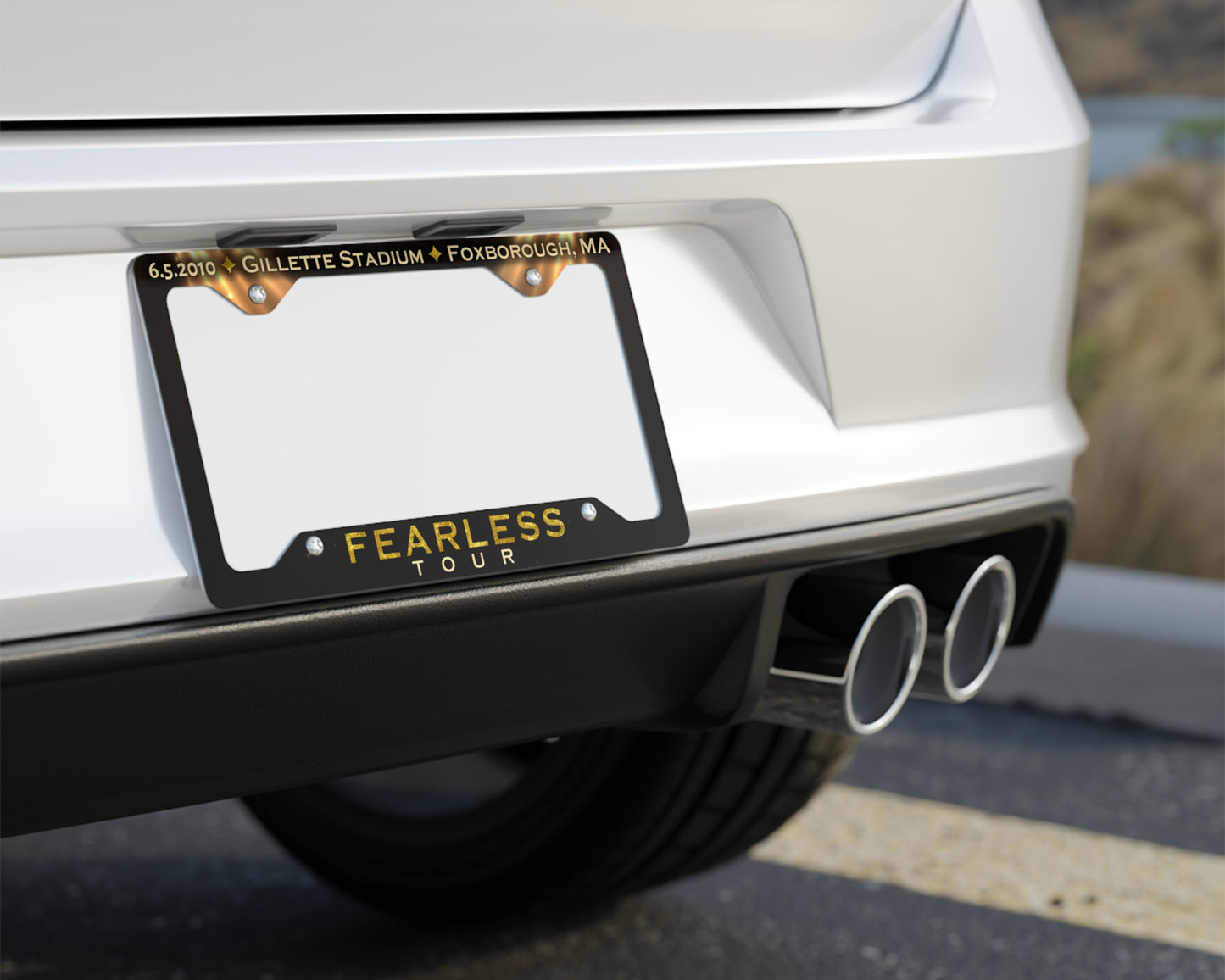 Fearless Tour license plate frame