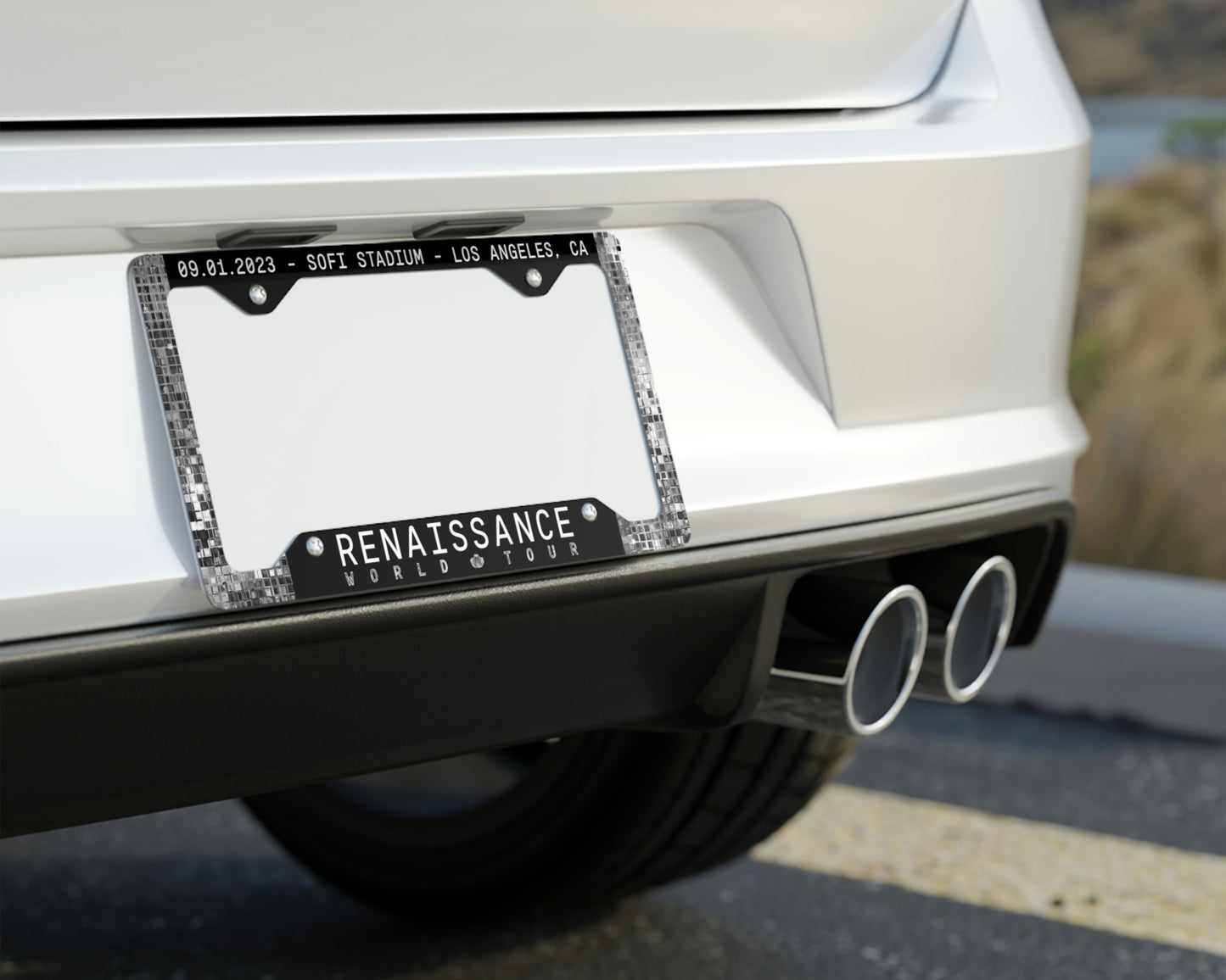 Renaissance World Tour license plate frame