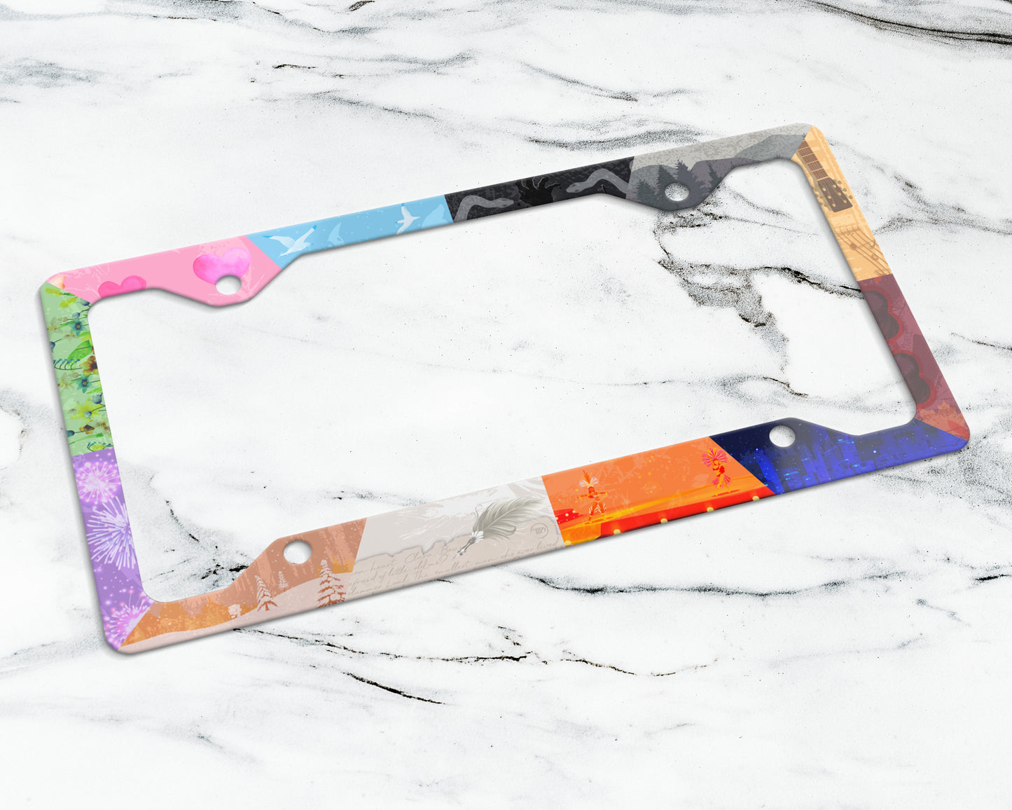 The Eras license plate frame