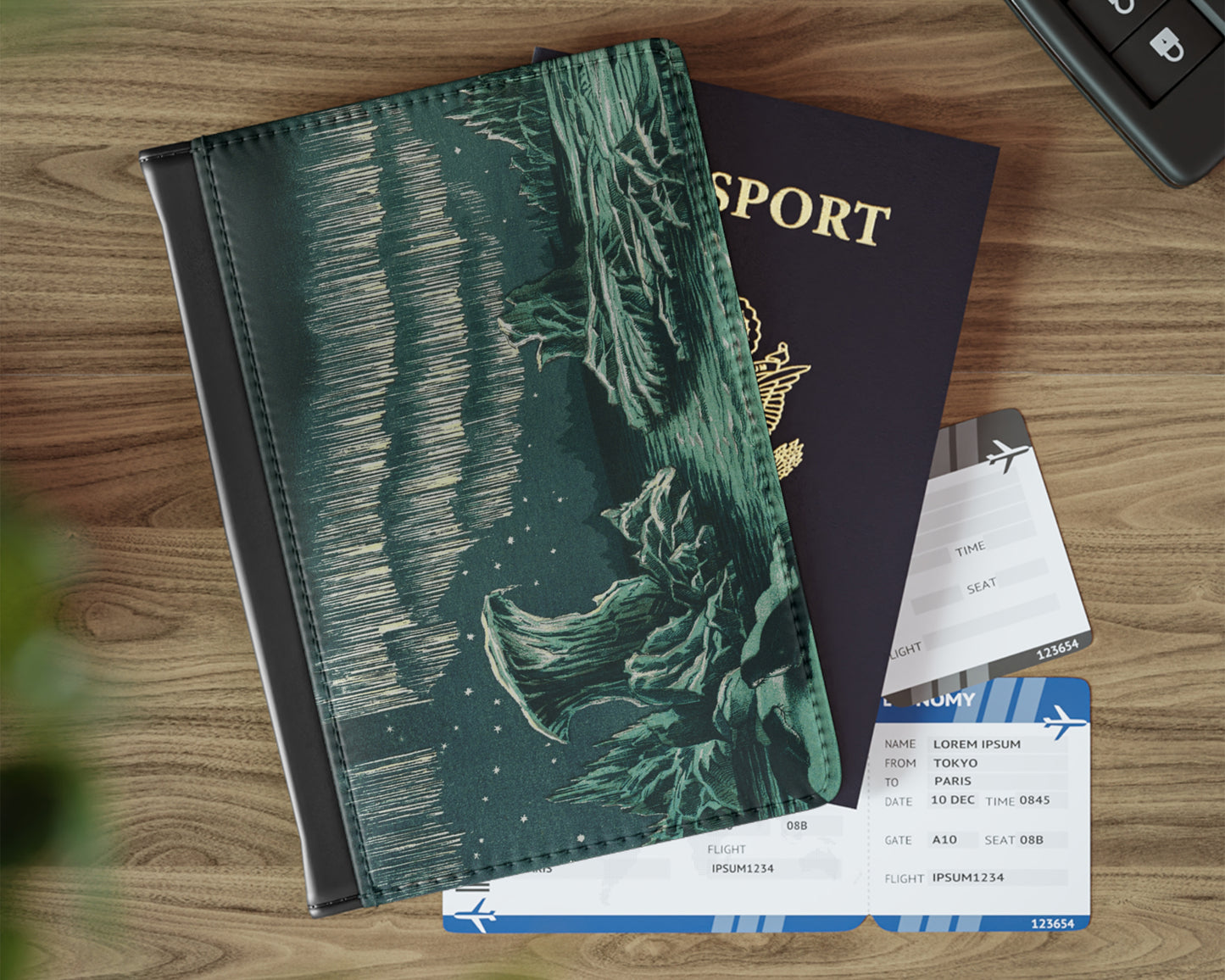 William MacKenzie - Aurora Borealis in High Latitudes passport cover