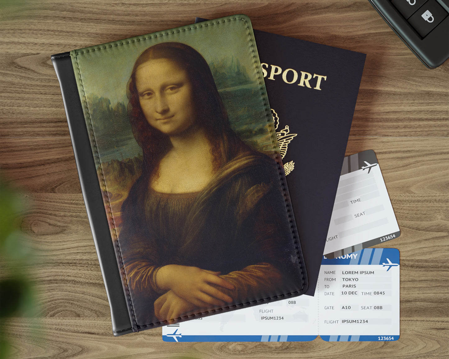 Leonardo Da Vinci - Lisa del Giocondo passport cover