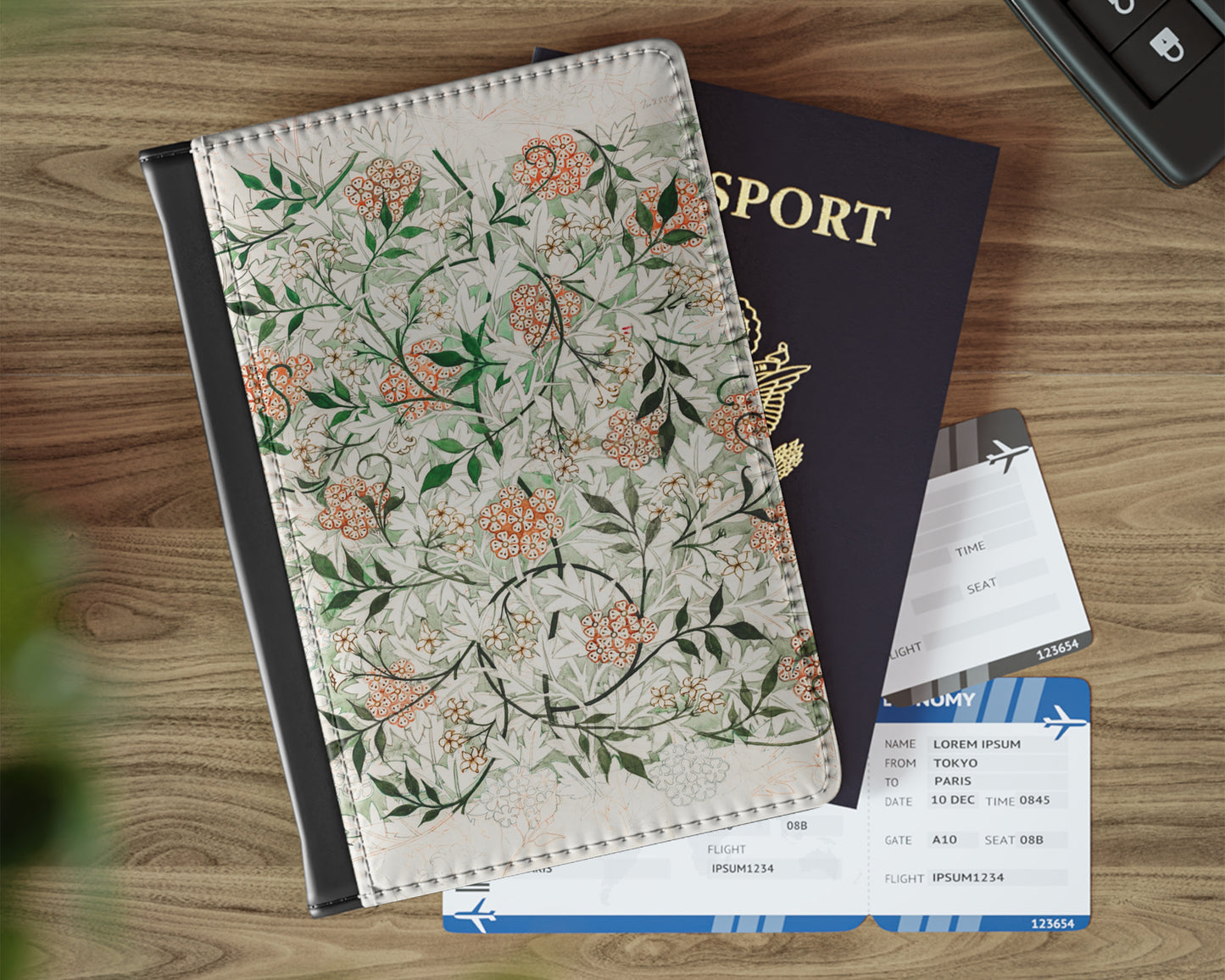 William Morris - Jasmine Pattern Artwork passport cover