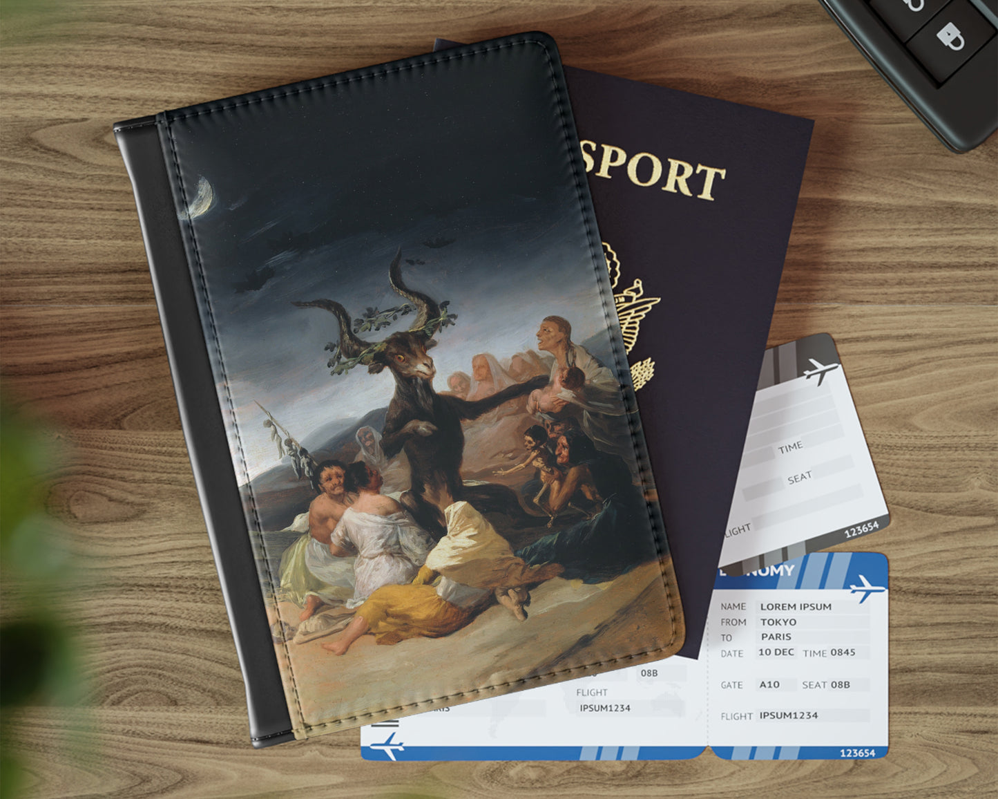 Francisco Goya - Witches' Sabbath passport cover