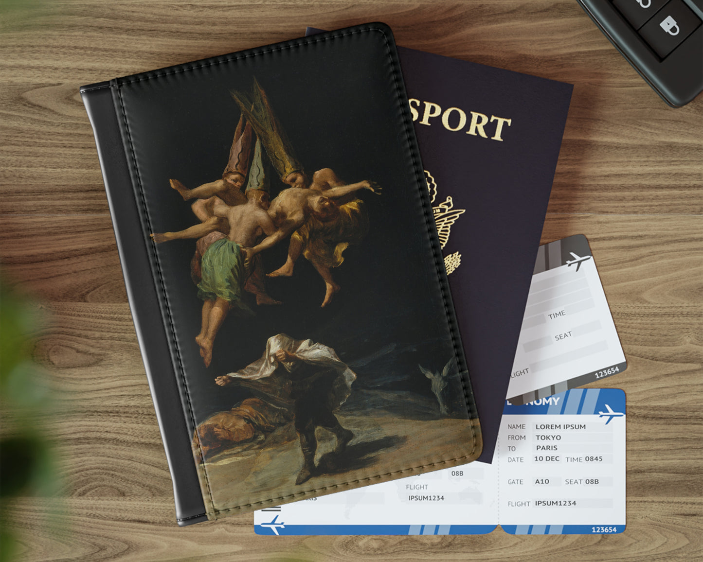 Francisco Goya - Witches' Flight passport cover