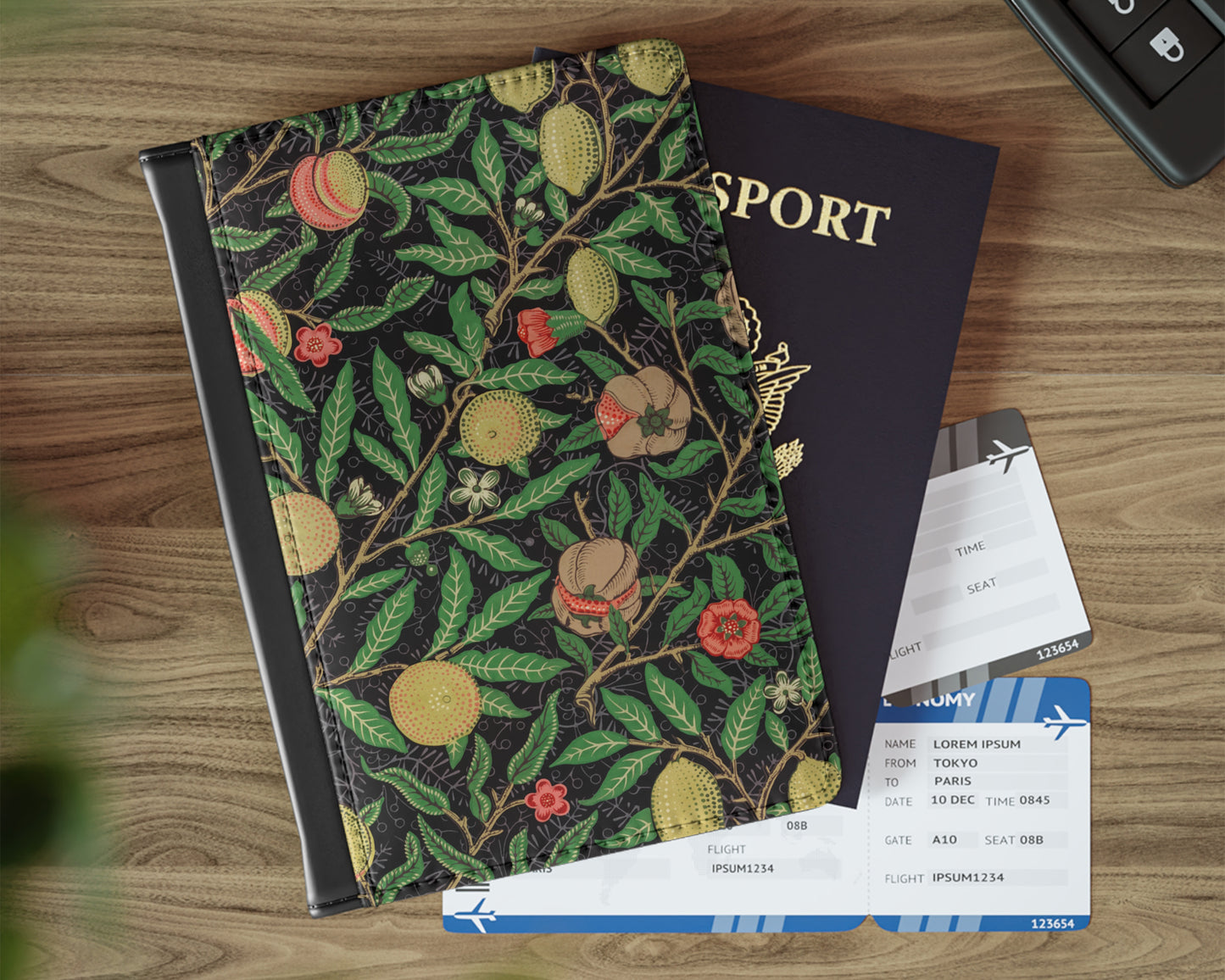 William Morris - Fruit Pattern passport cover