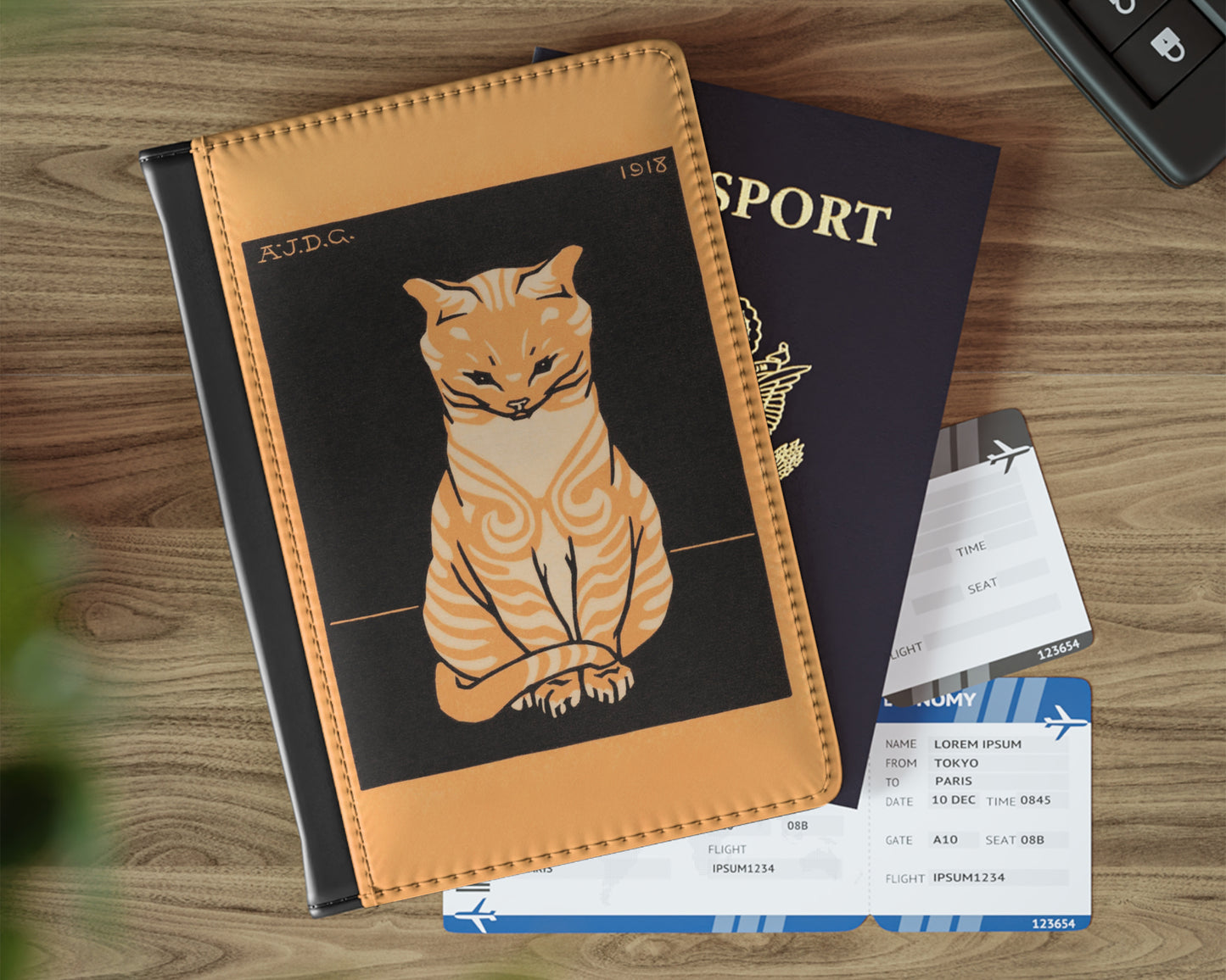 Julie de Graag - Sitting Cat passport cover