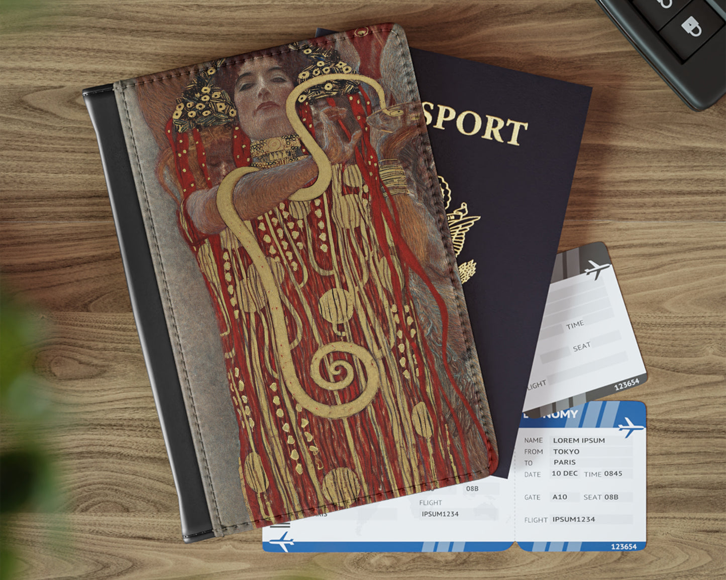 Gustav Klimt - Hygieia passport cover