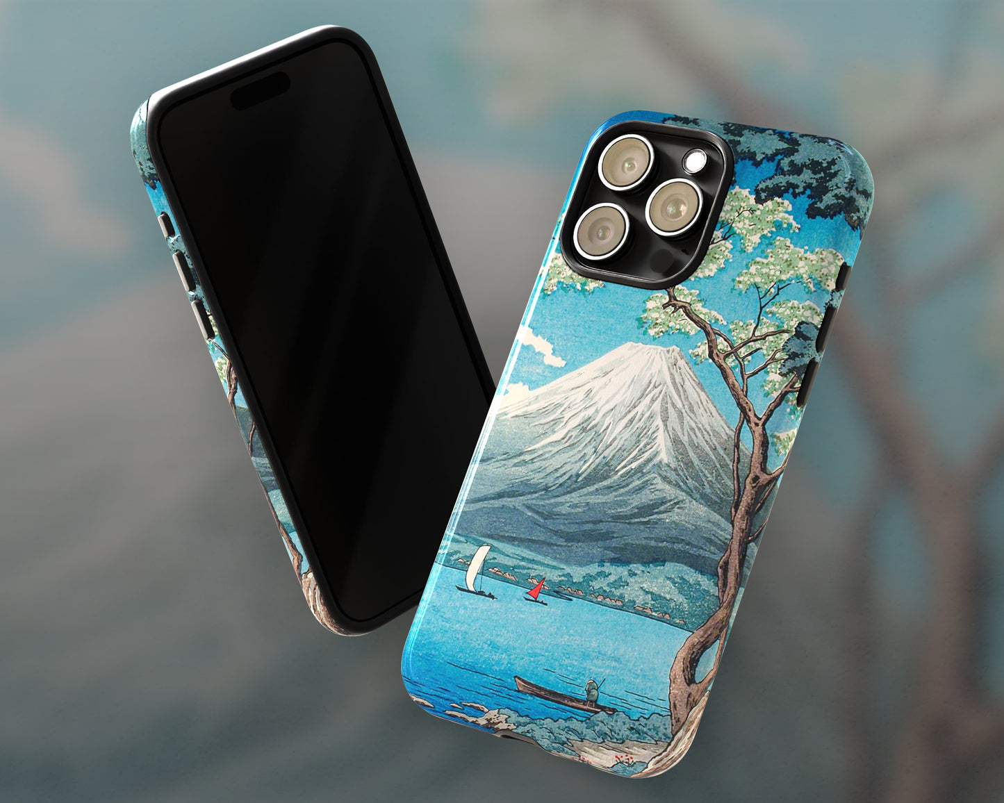 Hiroaki Takahashi - Mount Fuji from Lake Yamanaka iPhone case