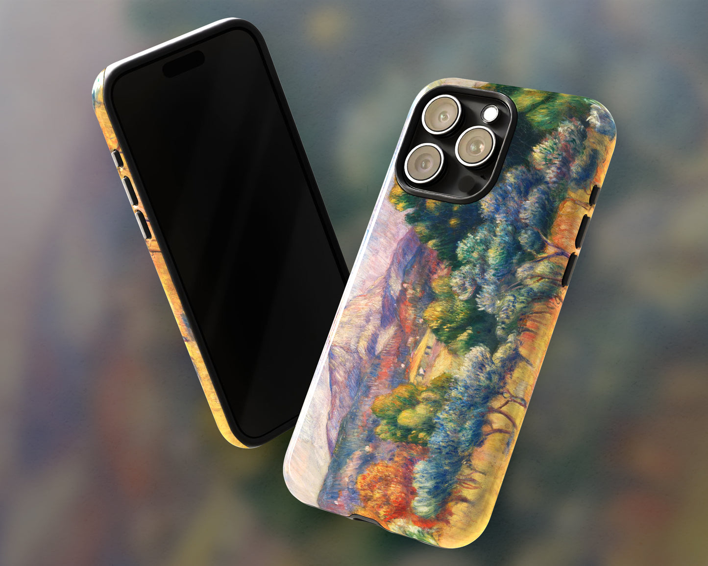 Pierre-Auguste Renoir - Montagne Sainte-Victoire (Paysage) iPhone case