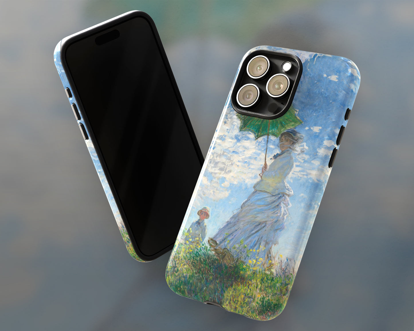 Claude Monet - Woman with a Parasol - Madame Monet and Her Son iPhone case