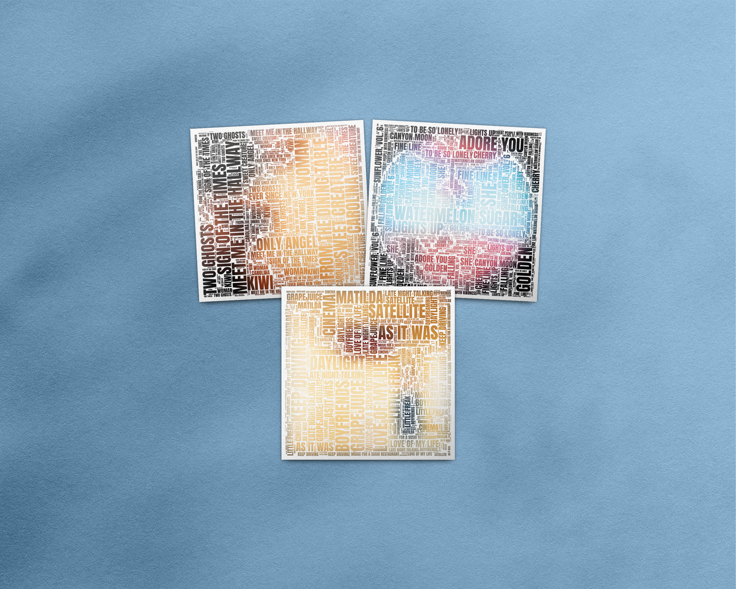 Fine Line album word art square poster