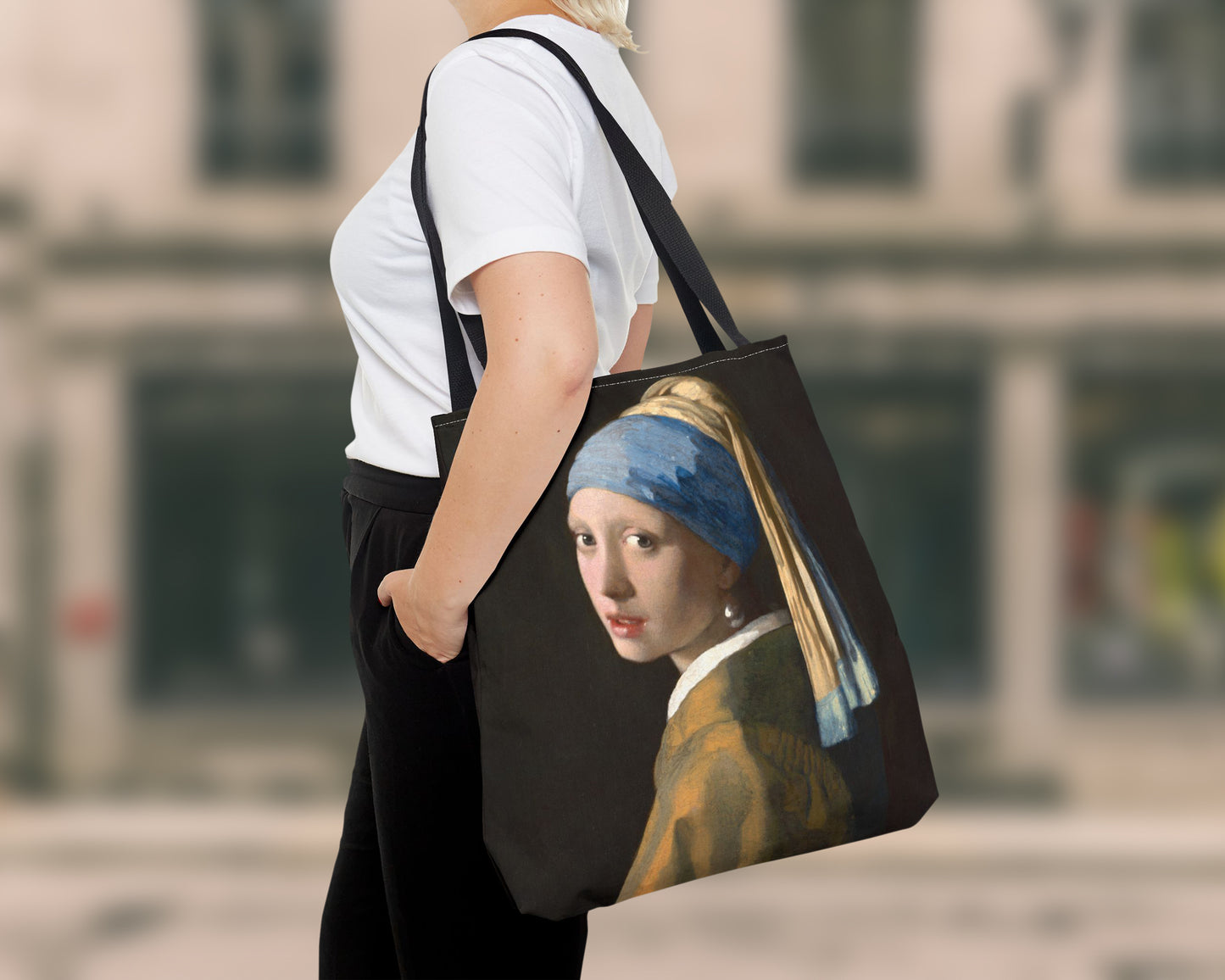 Johannes Vermeer - Girl with a Pearl Earring tote bag