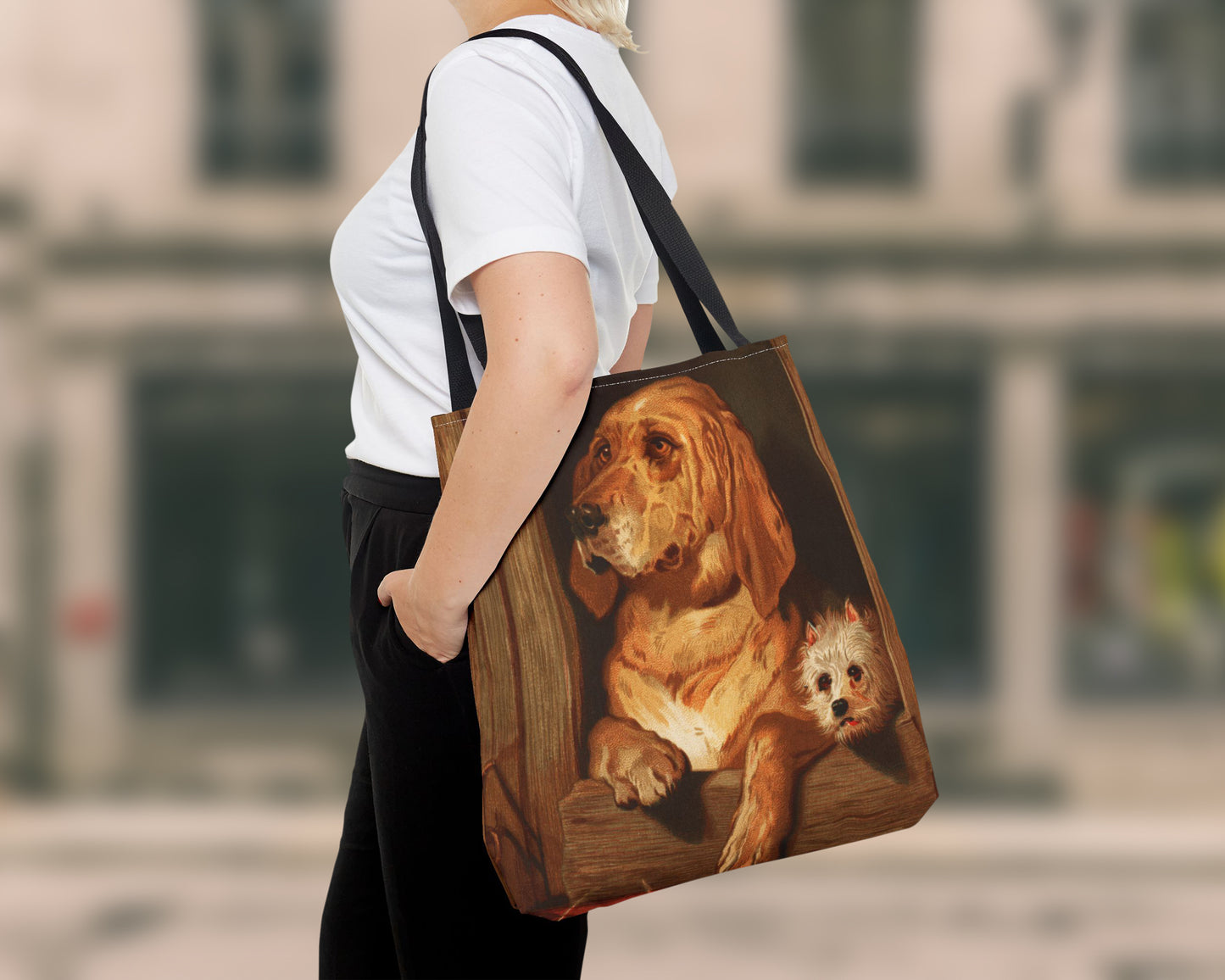 Edwin Landseer - Dignity and Impudence tote bag