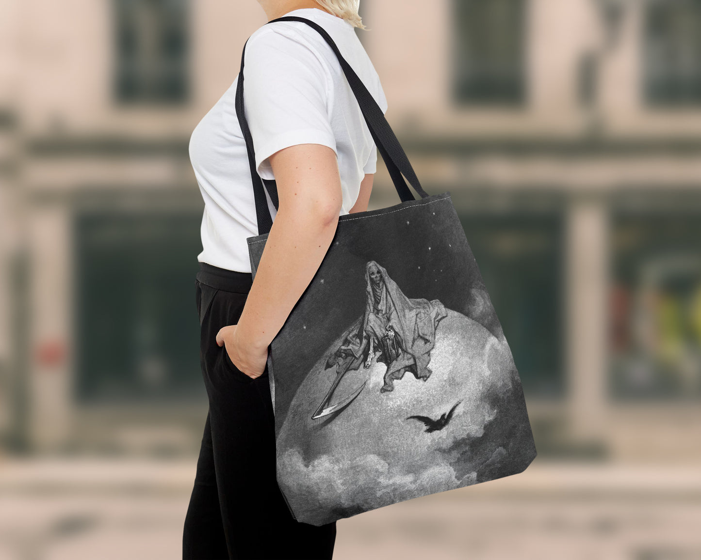 Gustave Dore - The Raven tote bag