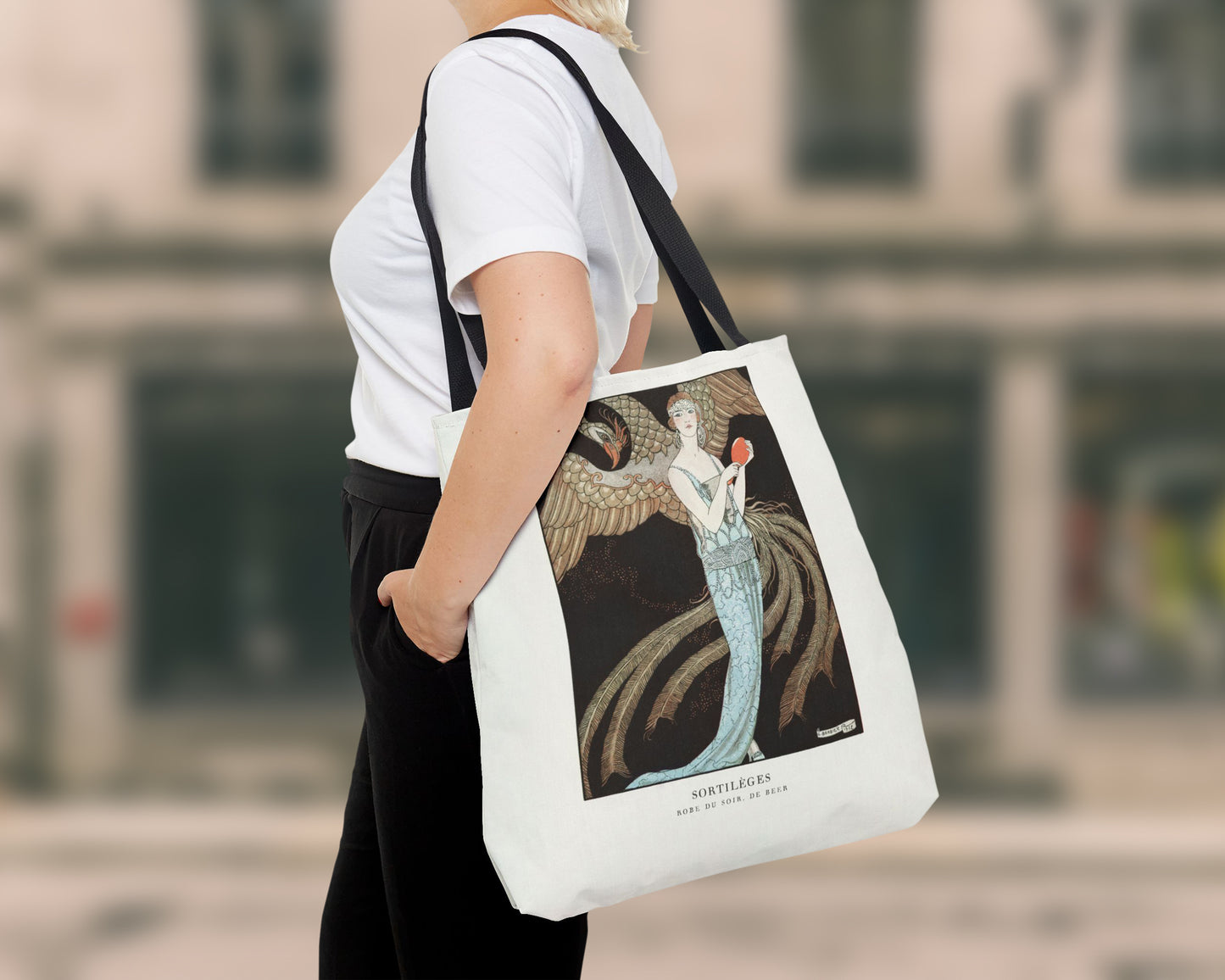 George Barbier - Sortilèges: Evening Dress, de Beer tote bag