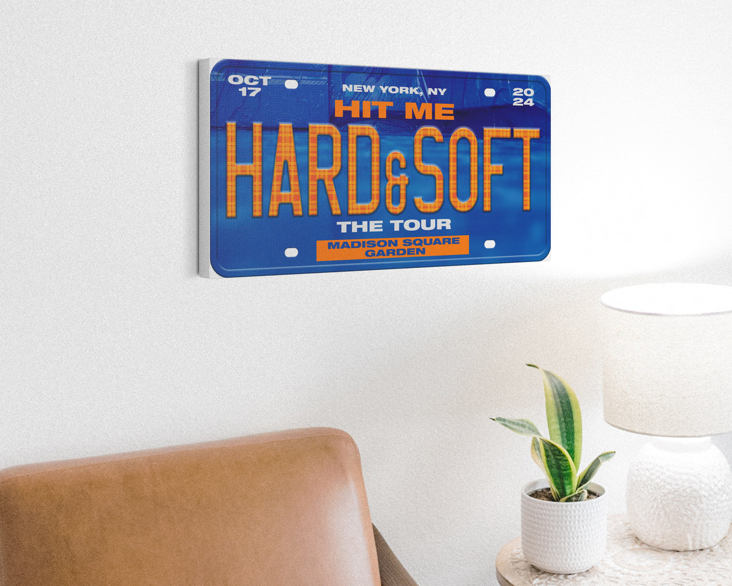 Hit Me Hard and Soft: The Tour canvas wall decor