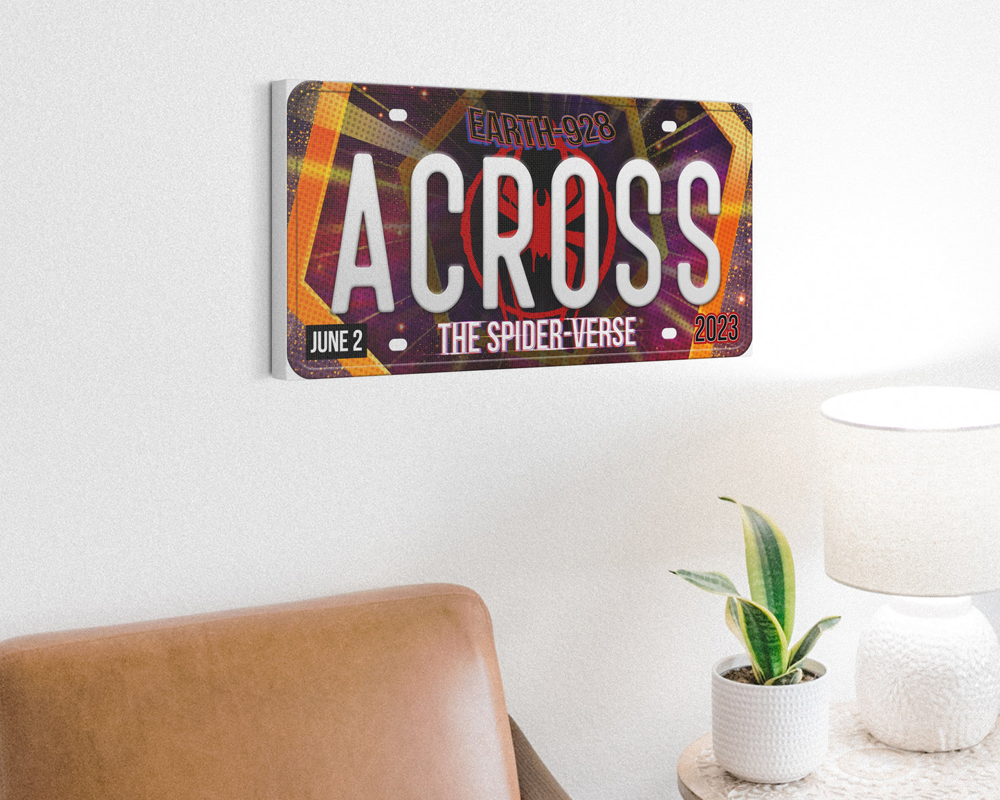 SpiderMan: Across the SpiderVerse (2023) movie canvas wall decor