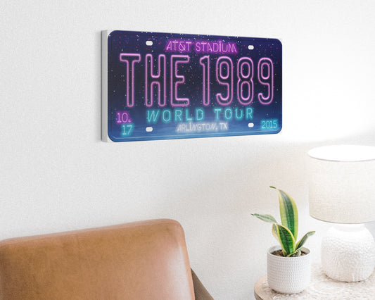 The 1989 World Tour canvas wall decor