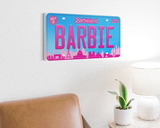 Barbie (2023) movie canvas wall decor