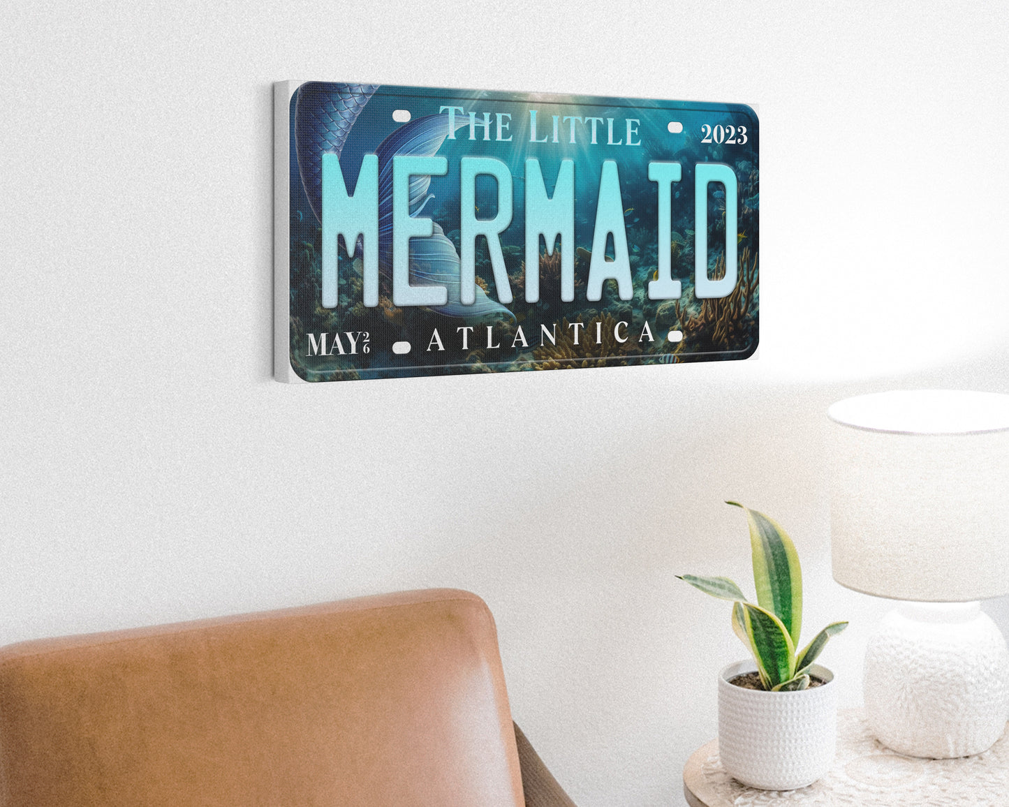Little Mermaid (2023) movie canvas wall decor