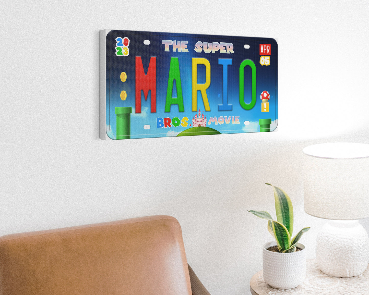Mario Movie (2023) movie canvas wall decor