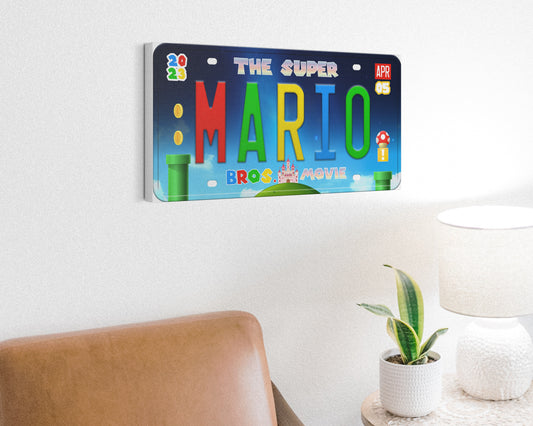 Mario Movie (2023) movie canvas wall decor