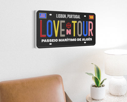 Love on Tour canvas wall decor