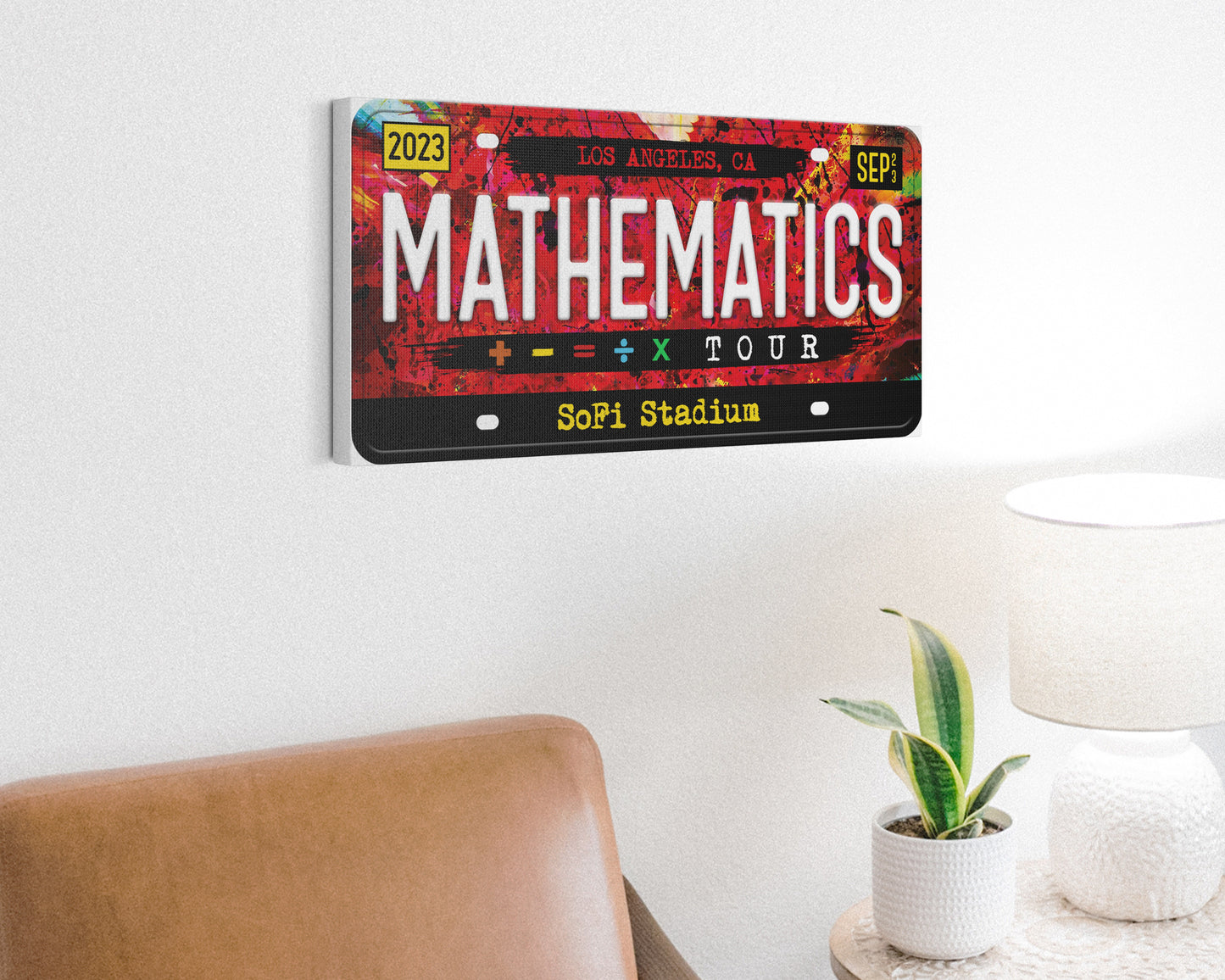 The Mathematics Tour canvas wall decor