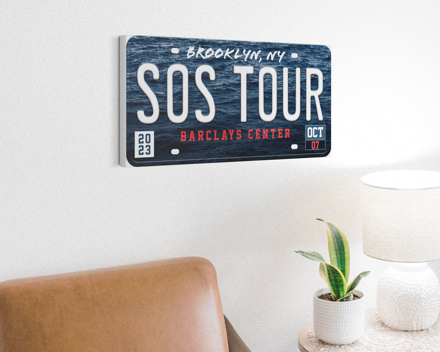 SOS Tour canvas wall decor