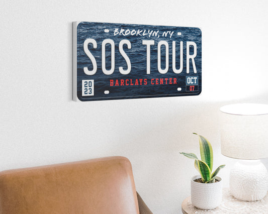 SOS Tour canvas wall decor