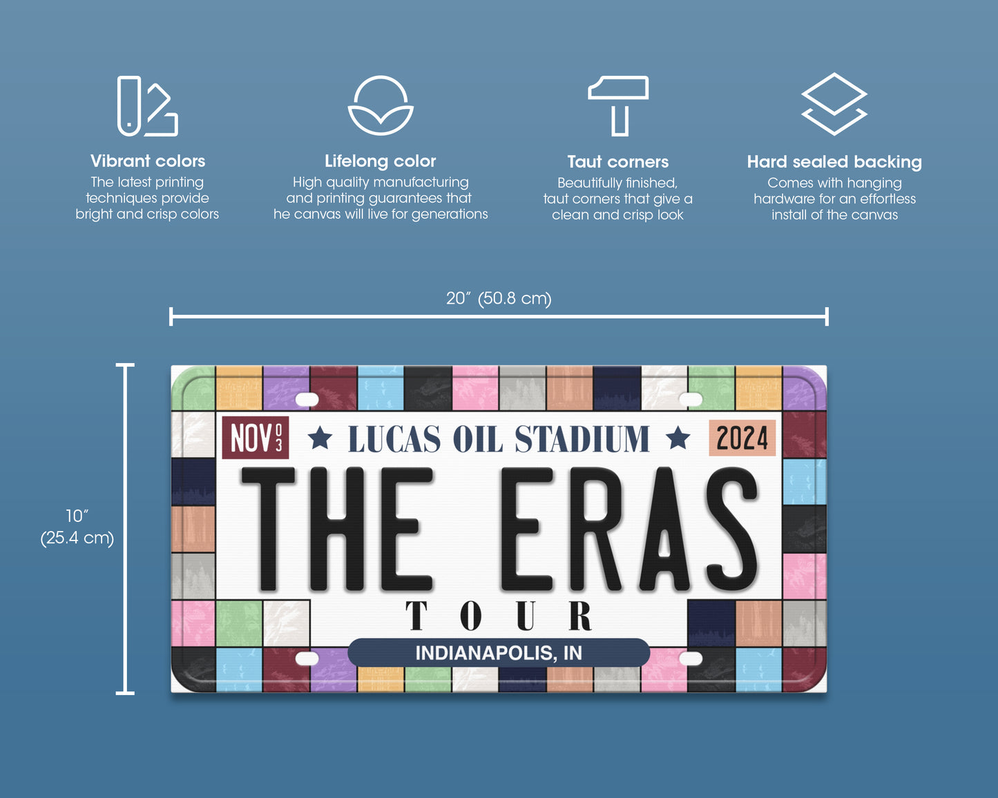 The Eras Tour canvas wall decor
