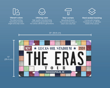 The Eras Tour canvas wall decor