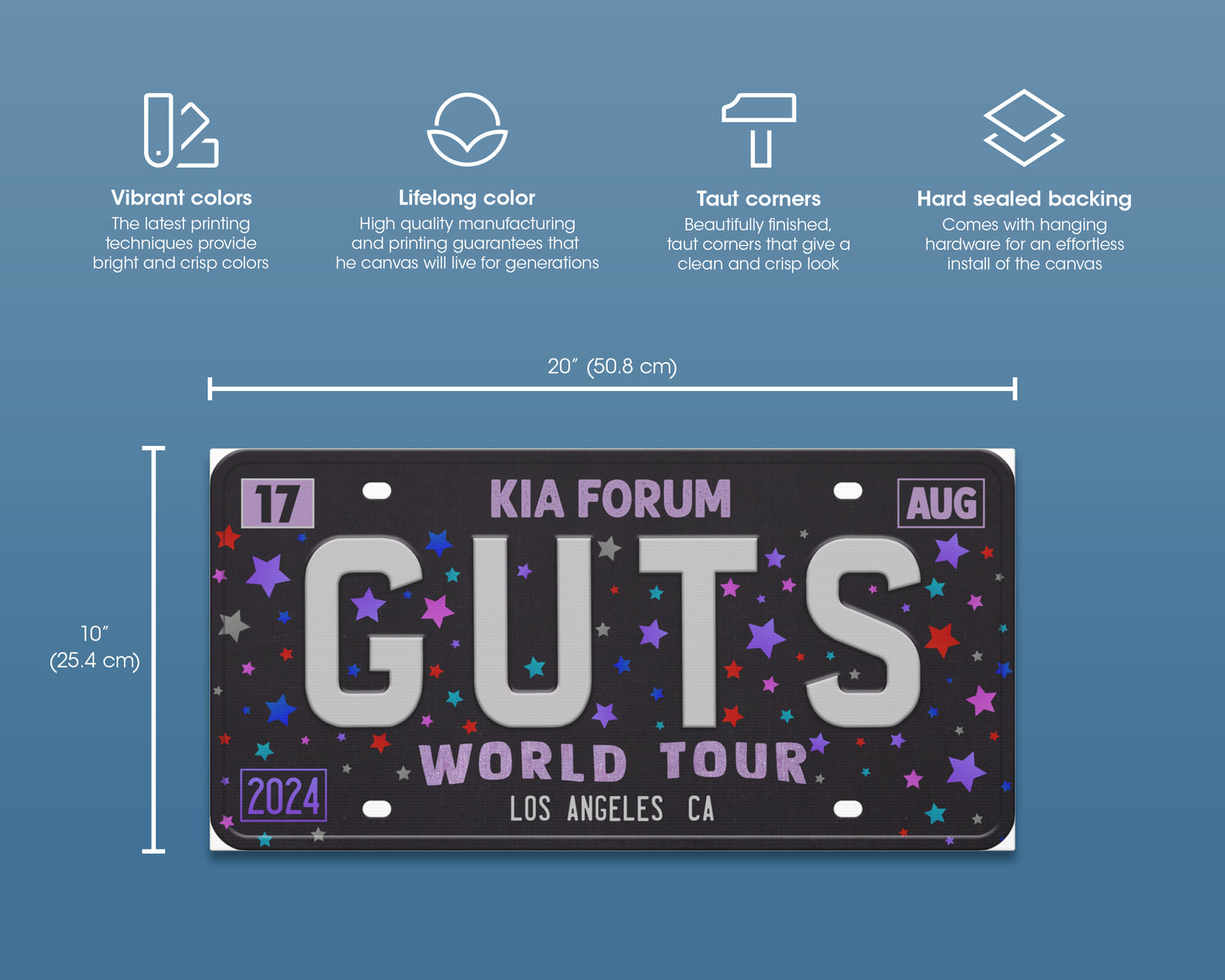 Guts World Tour canvas wall decor