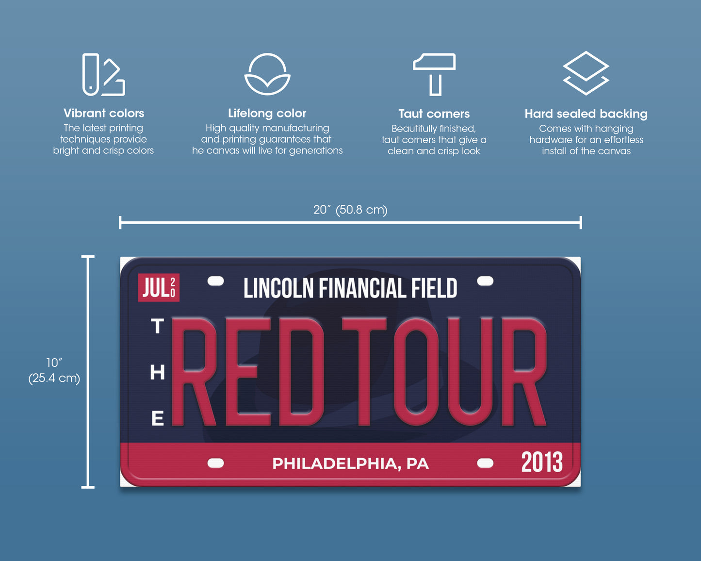 The Red Tour canvas wall decor