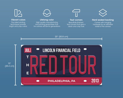 The Red Tour canvas wall decor