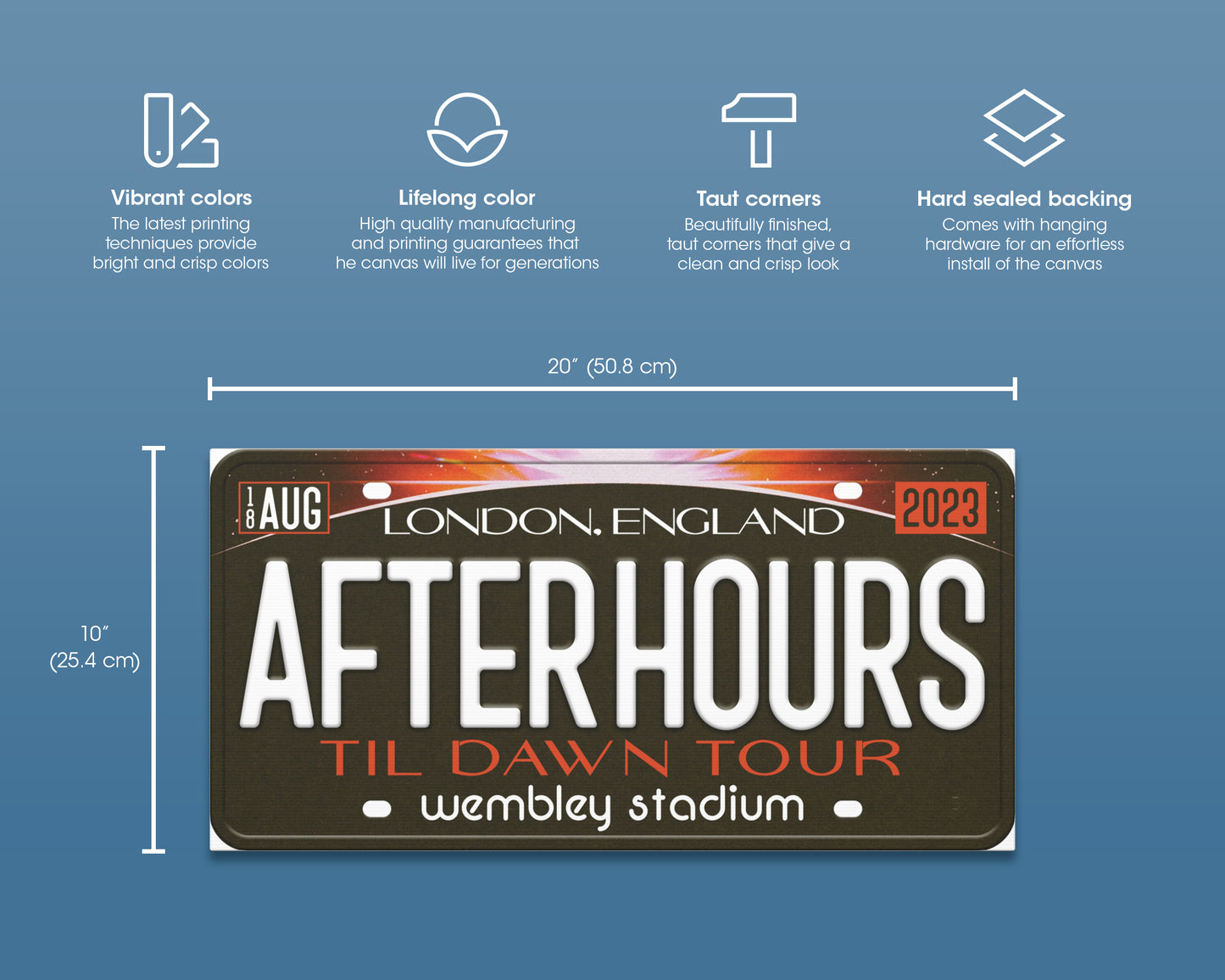 After Hours til Dawn Tour canvas wall decor