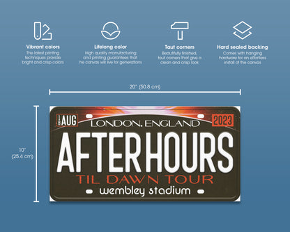 After Hours til Dawn Tour canvas wall decor