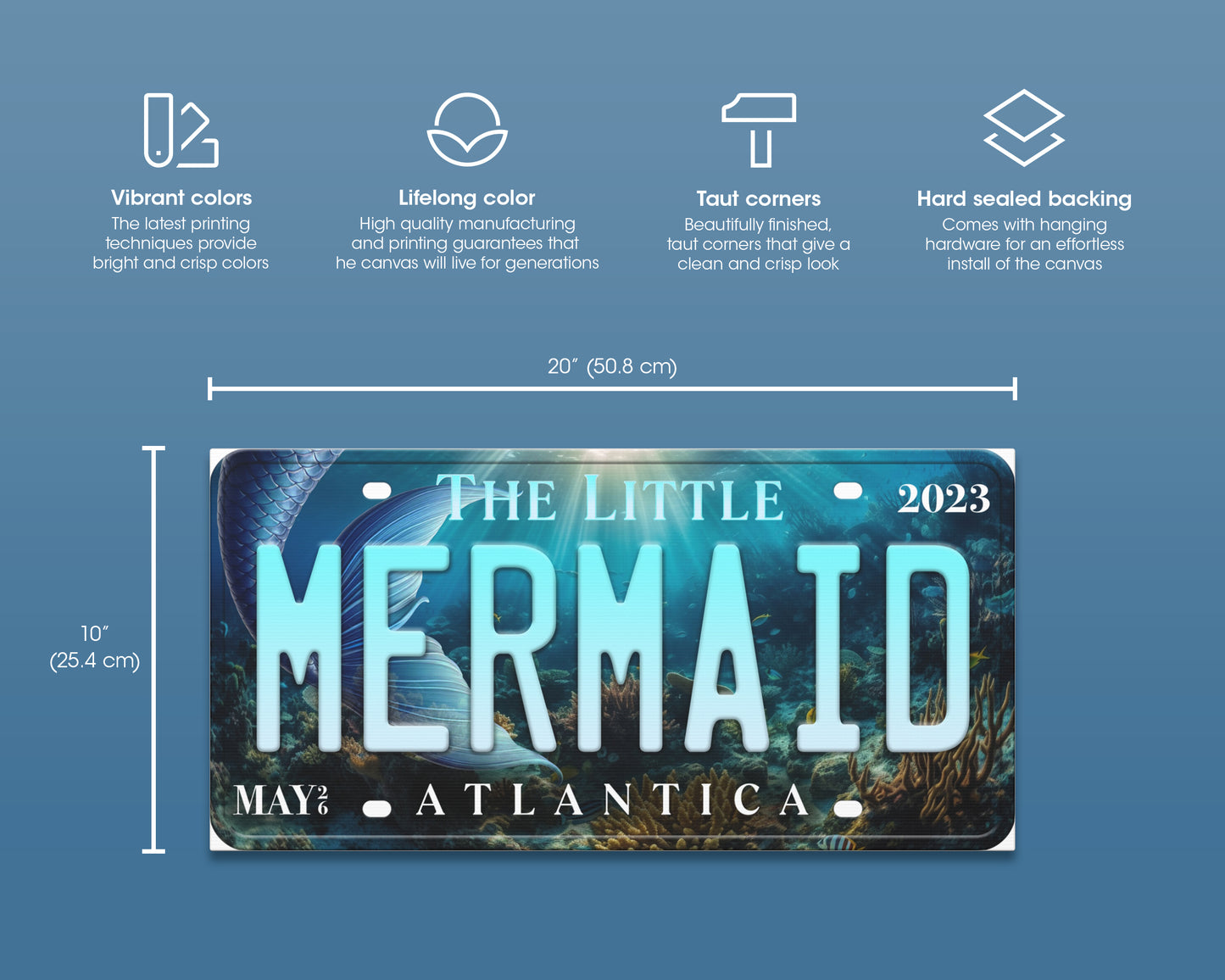 Little Mermaid (2023) movie canvas wall decor