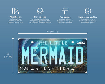 Little Mermaid (2023) movie canvas wall decor